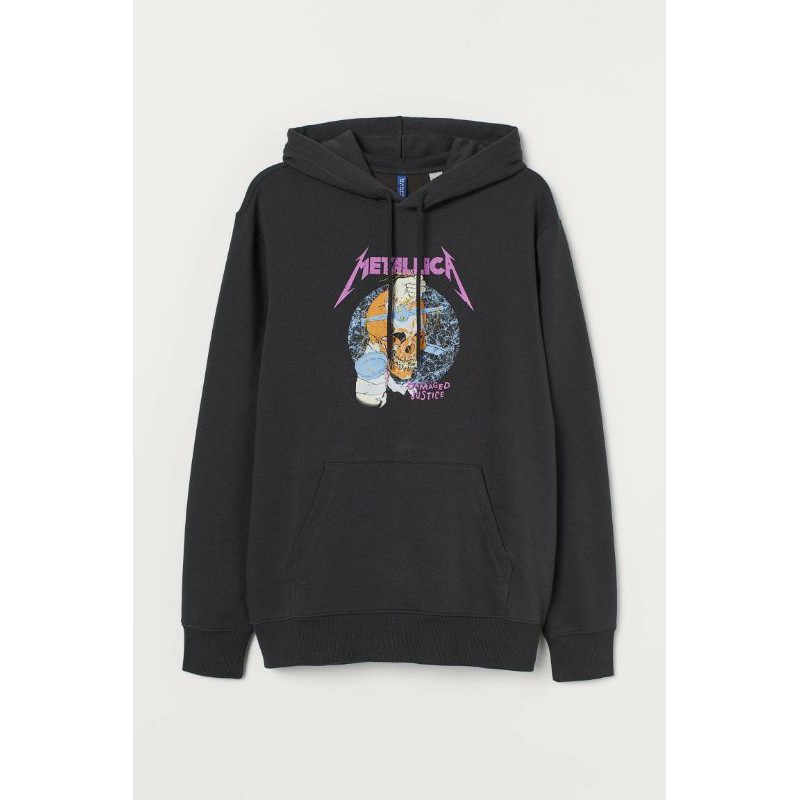 Hoodie H M 100 ORIGINAL Metalica ROSE Embroidery CREAM HARVARD LOSING MY MIND Shopee Malaysia