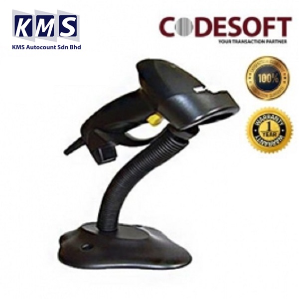 Code Soft CS-1000HD Plus Handheld Laser Scanner KBW/USB/RS232 (read ...