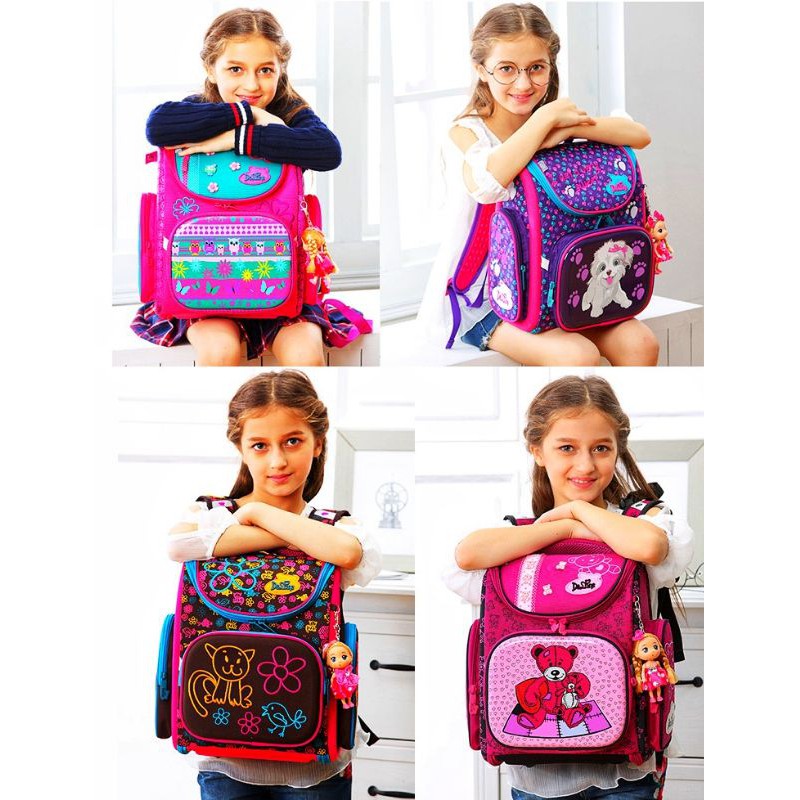 Girls Russian Delune ergonomic spine care primary school bag 1 3 grade 3 series Shopee Malaysia