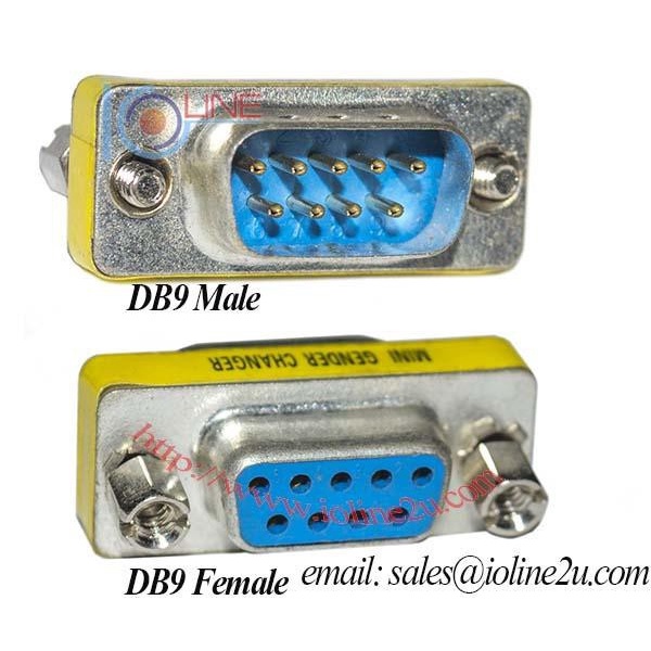 DB9 9 pin DB9 male to DB9 female mini port saver adapter | Shopee Malaysia