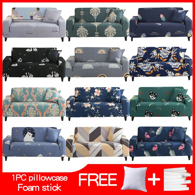 LShaped Sofa Chair Cover 1/2/3/4 Luxury Design Shopee Malaysia