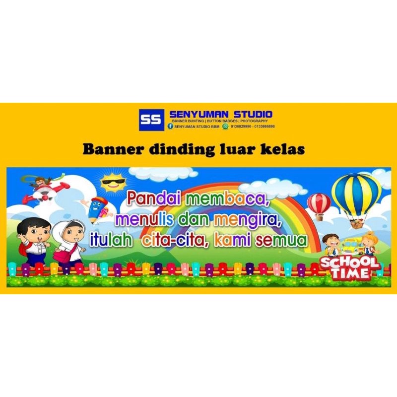 Banner untuk hiasan kelas | Shopee Malaysia