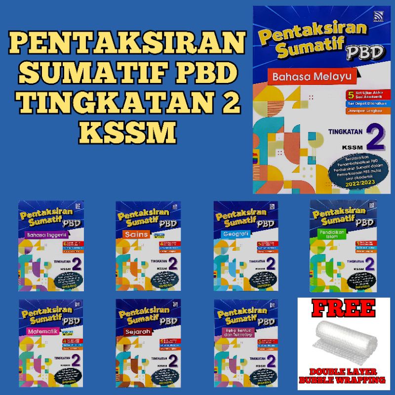 Pentaksiran Sumatif Pbd Tingkatan 2 Kssm Pelangi Shopee Malaysia 