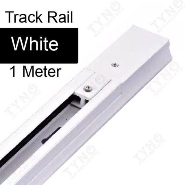 Track Rail Track Light Fitting Aluminum 1 meter 2 wire Connector System