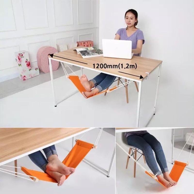 Office Desk Hanging Foot Rest Desk Foot Hammock