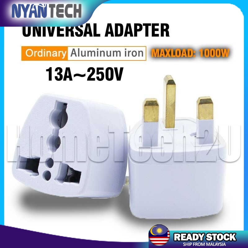 Universal Adapter Adaptor China Plug 2 Pin to 3 Pin Plug converter ...