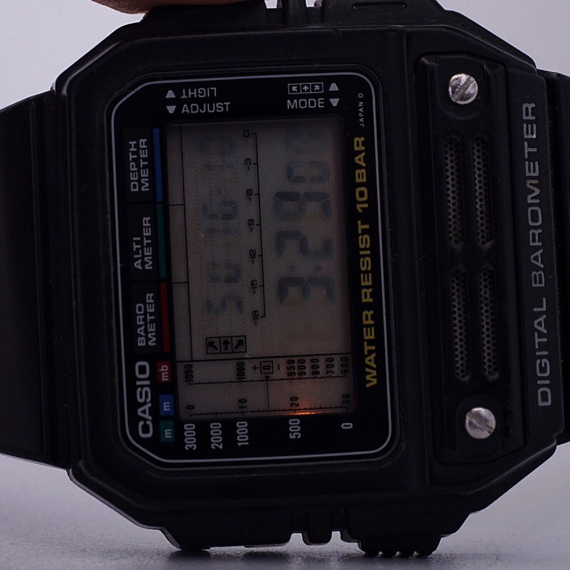 Casio Digital Barometer BM-100WJ rare vintage watch | Shopee Malaysia