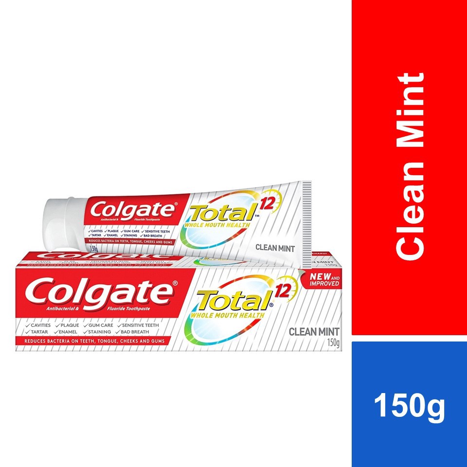 Colgate Total Clean Mint Toothpaste (150g) | Shopee Malaysia