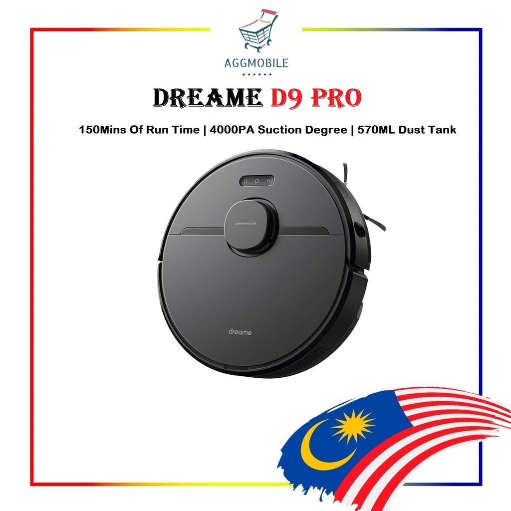 [Global] Dreame D9 / D9 Pro 2 in 1 Robot Vacuum & Mop Cleaner [4000PA ...