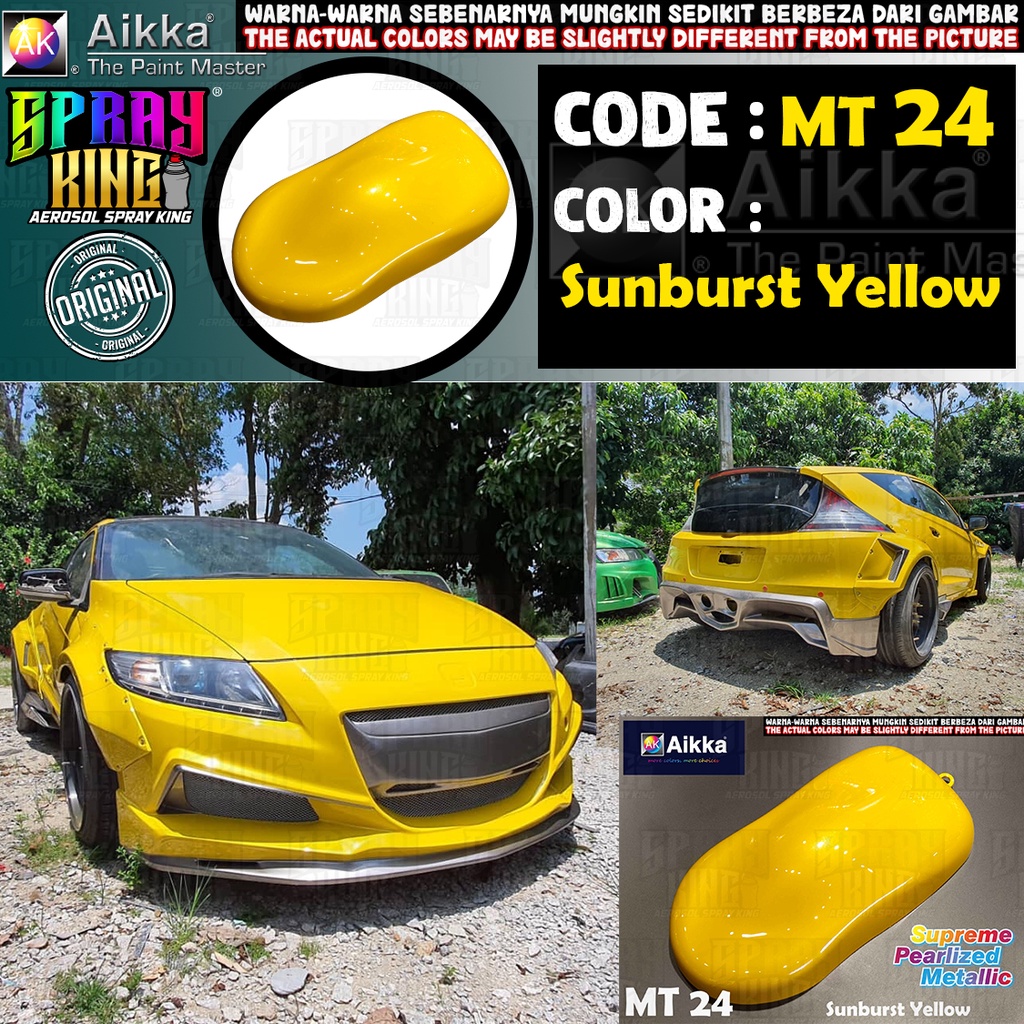 Aikka Supreme Pearlized Metallic [ MT24 Sunburst Yellow ] Colour Paint