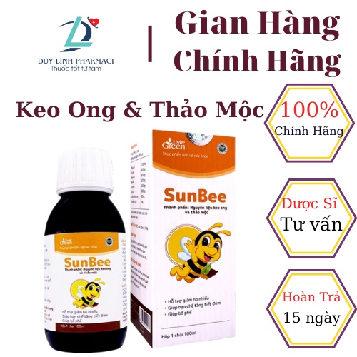 Sunbee Cough Syrup Helps Reduce Sputum Cough, Dry Cough, Sore Throat