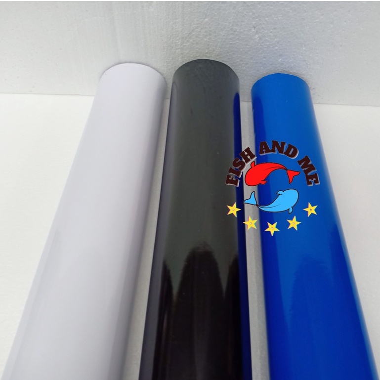 1 ROLL STICKER FOR AQUARIUM BACKGROUND FISH TANK 1 ROLL BLUE &BLACK