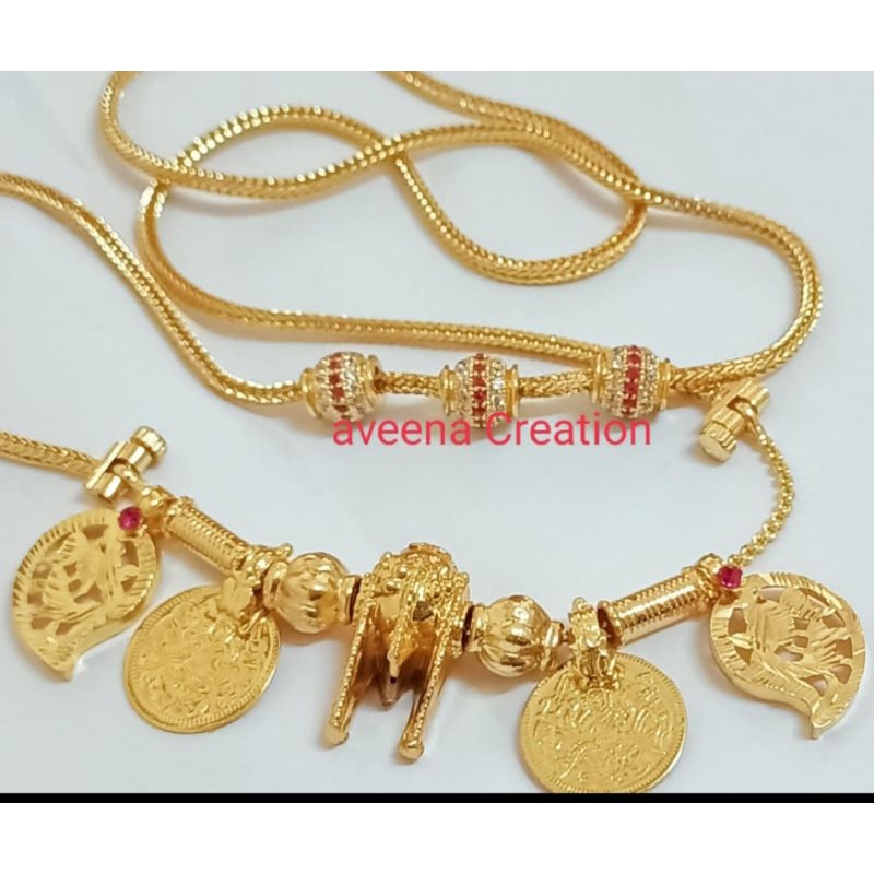 Thennai thali full set Gold plated | Shopee Malaysia