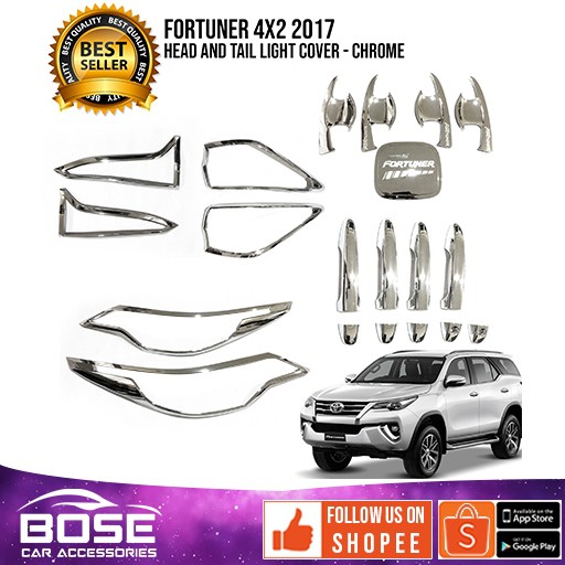 Toyota Fortuner G Garnish Cover Set Chrome 2016 2020 Toyota Fortuner 