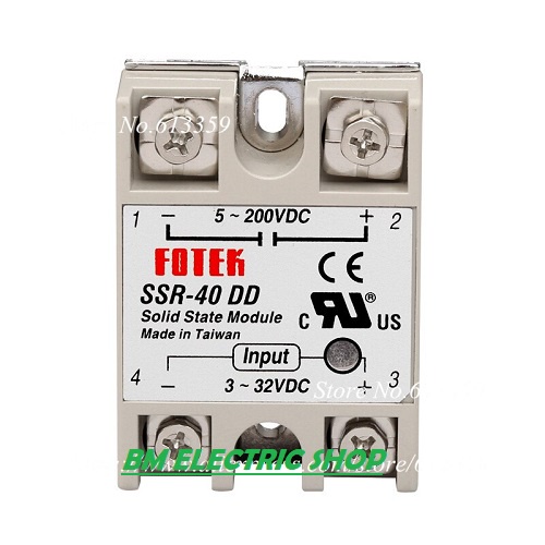 Ssr-40dd 40DD 40A Solid State Relay 3-32 Vdc To 5-200 Vdc | Shopee Malaysia