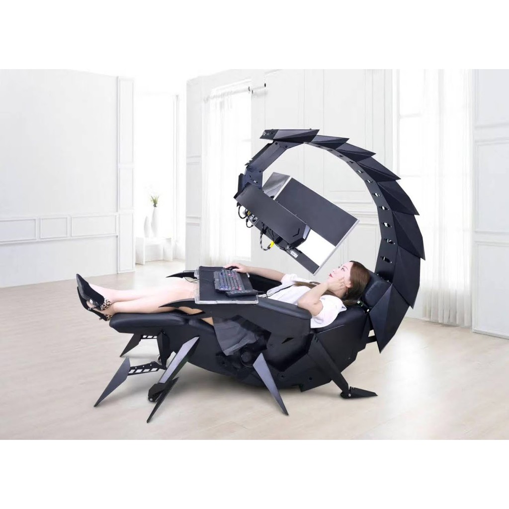 IW SK CLUVENS Scorpion King Gaming Table Chair Cockpit 1 To 3 Monitors Shopee Malaysia