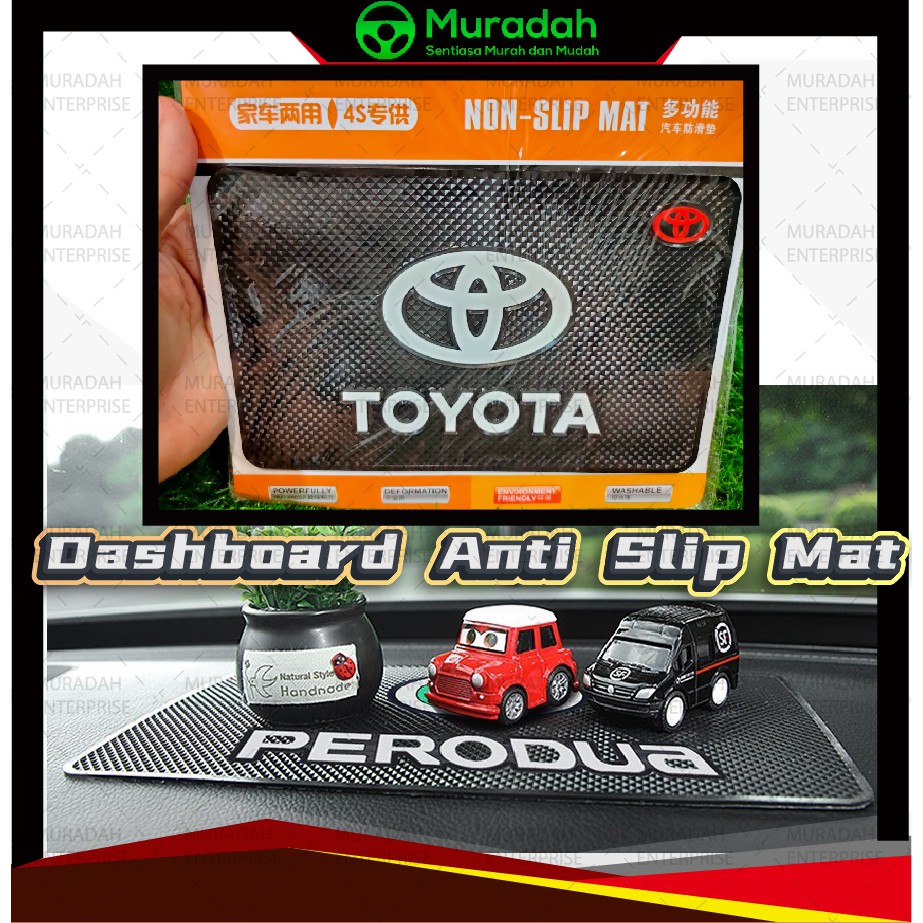 Ready Stock] Toyota Car Dashboard Anti Slip Mat Anti Uv High Grade Rubber  Mat