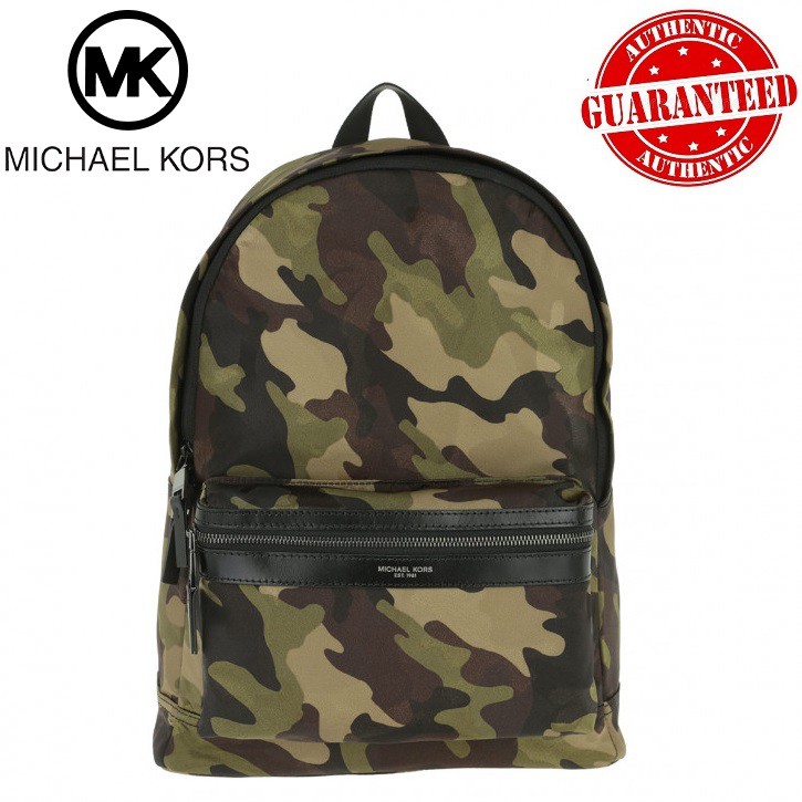 100 Authentic MICHAEL MICHAEL KORS Unisex Kent Camouflage Military