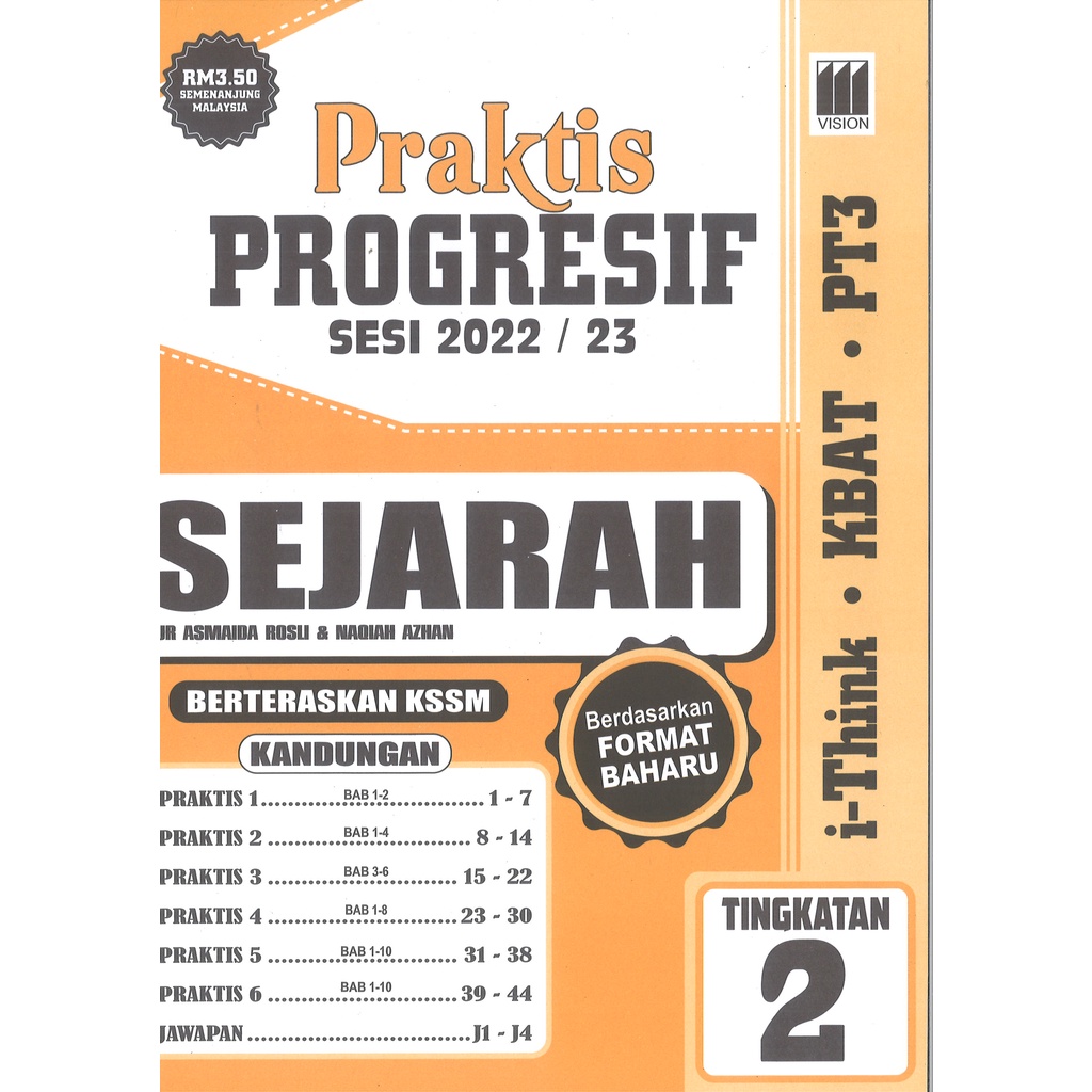 Praktis Progresif Sejarah Tingkatan 2 KSSM (2022) | Shopee Malaysia