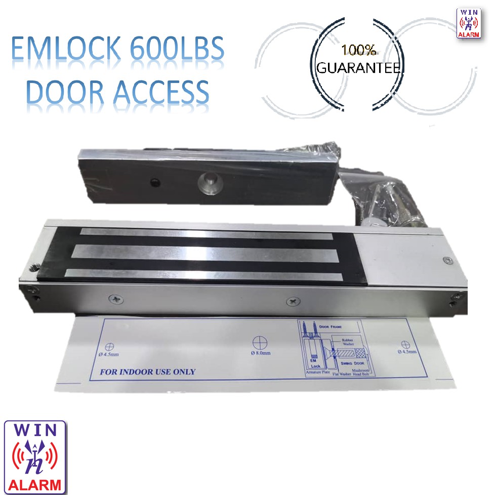 ELECTRIC MAGNETIC DOOR LOCK EMLOCK 600LBS for door access (EM600 ...