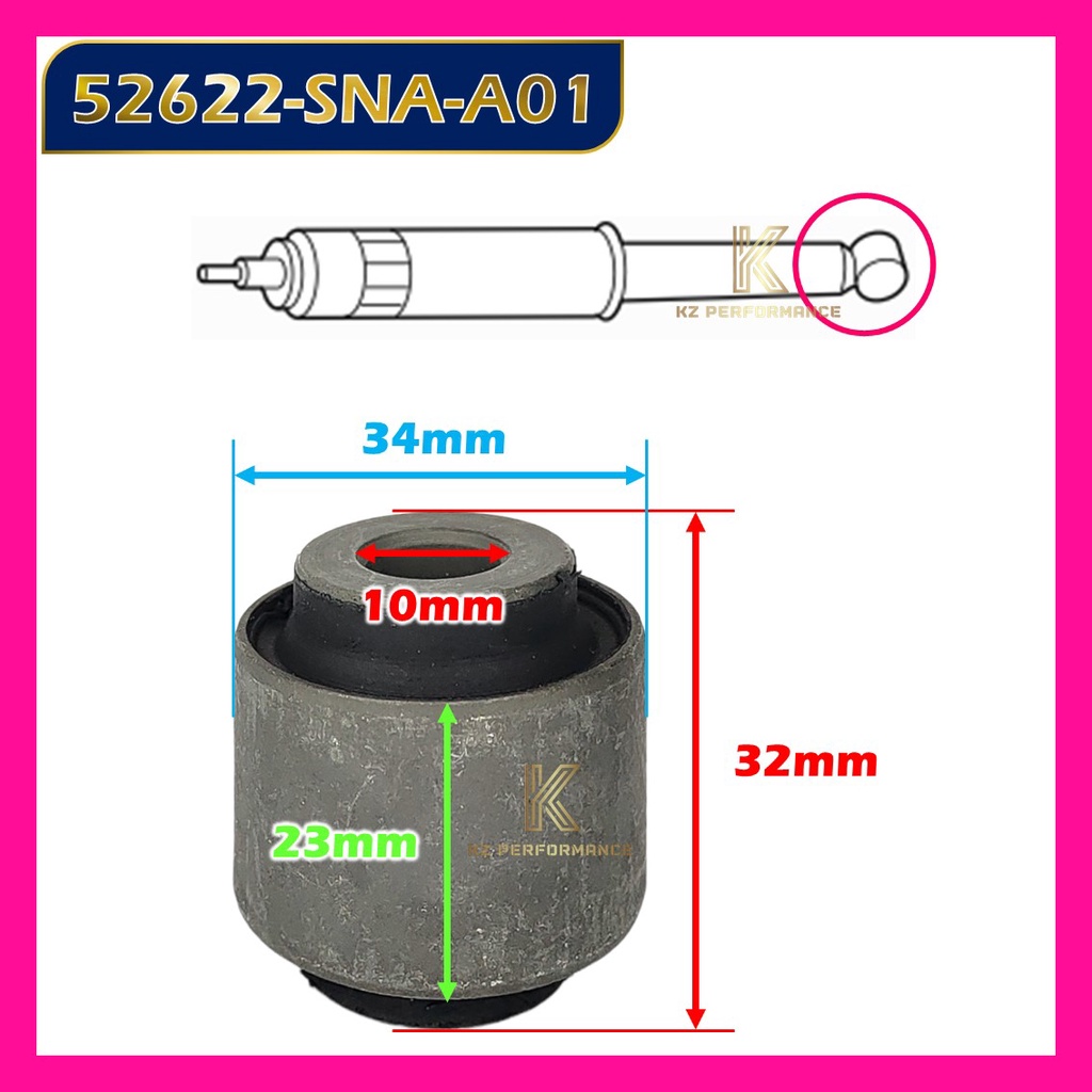 HONDA CIVIC FD1 CIVIC FD2 CIVIC SNA CIVIC FA2 REAR SHOCK ABSORBER BUSH ...