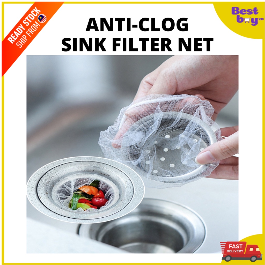 Disposable Kitchen Sink Filter Net Sink Strainer Mesh Anticlogging