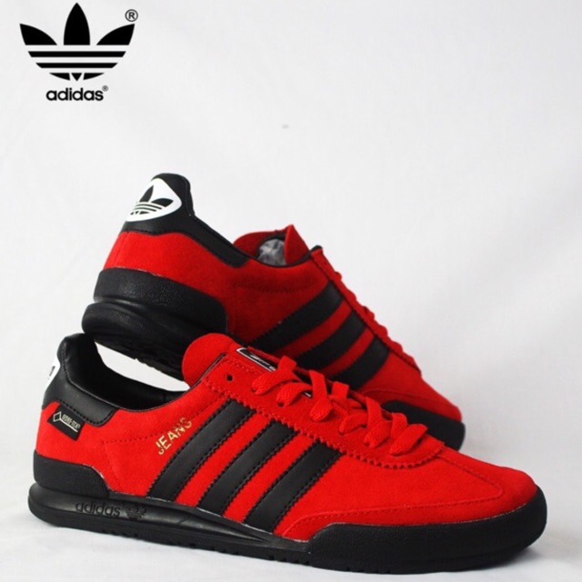 ADIDAS JEANS GTX TRAINERS RED size 45euro Shopee Malaysia