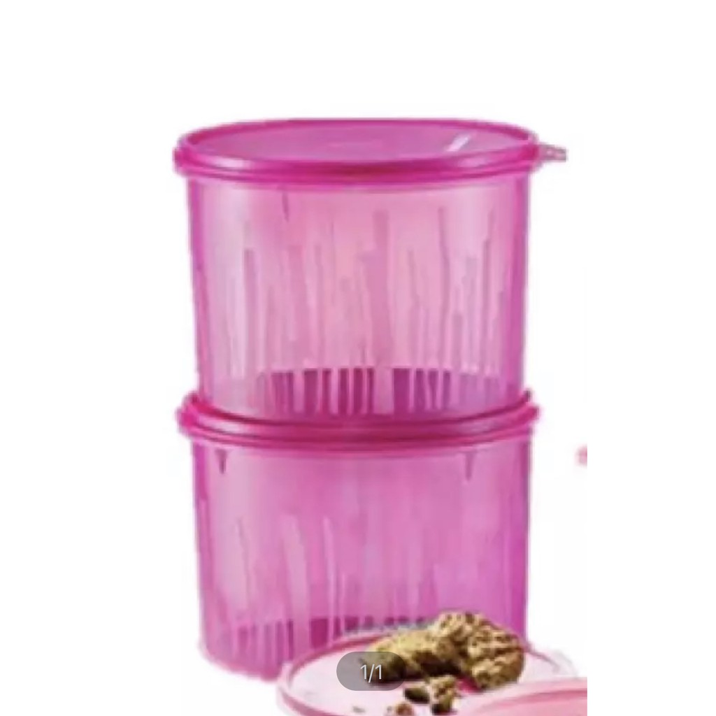 Tupperware Snack N Stack Set 1.7L x 1 / 1.7L x 2 Pink/Purple BPA Free ...