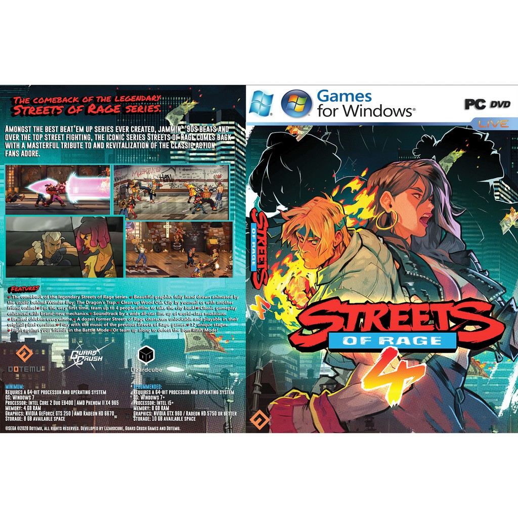 STREETS OF RAGE 4 – V.07-S R13031 + MR. X NIGHTMARE DLC PC GAME [Offline  INSTALLATION] | Shopee Malaysia