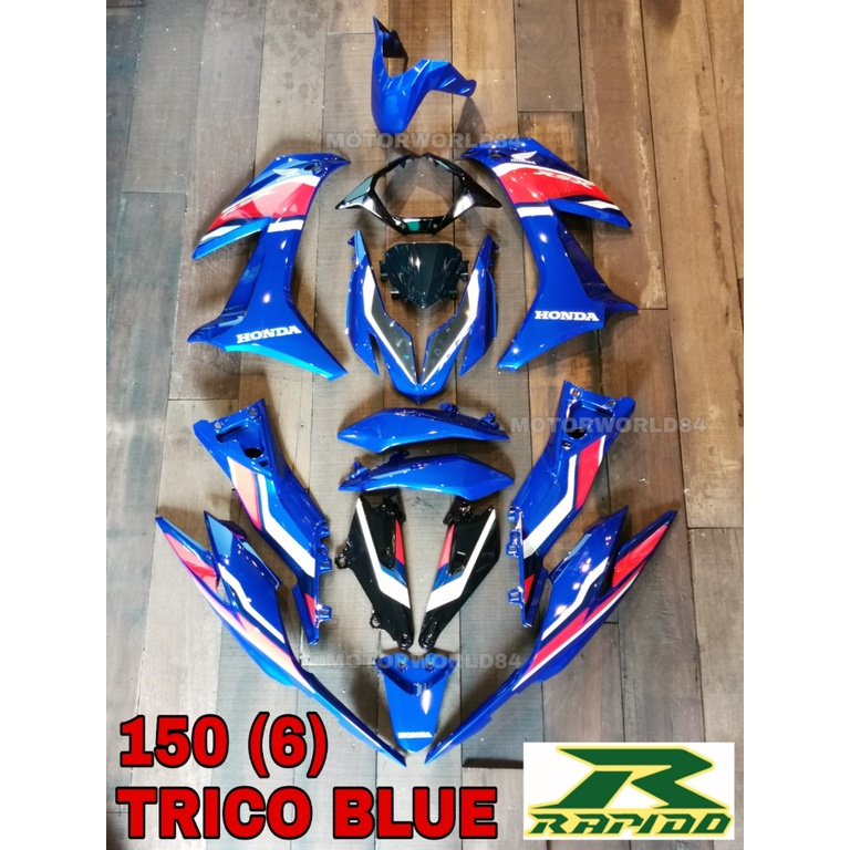 Cover Set Honda Rsx 150 6 Trico Blue Coverset 100 Original Rapido