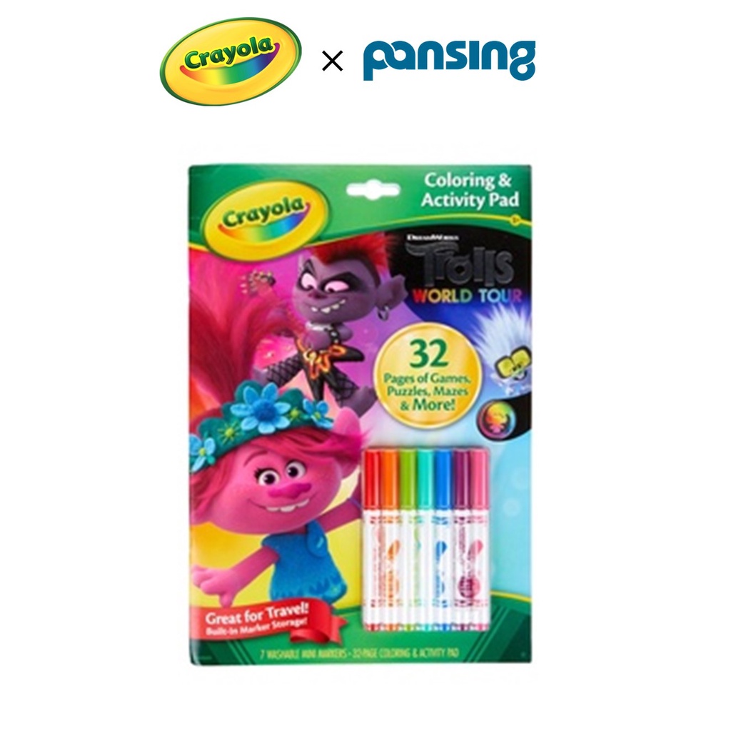 Crayola Trolls Color & Activity Set | Shopee Malaysia