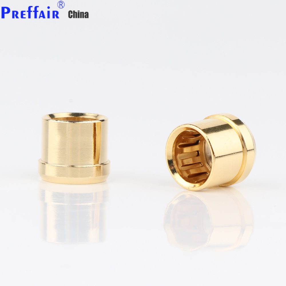 Preffair Gold Plated RCA Cap Plug Short-Circuit Socket Phono Connector ...