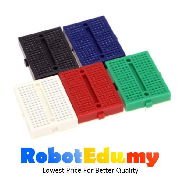 Papan Litar Uji Breadboard SYB-170 4.6cm x 3.5cm 170 Holes Mini Bread board - Per Unit / 1 unit only