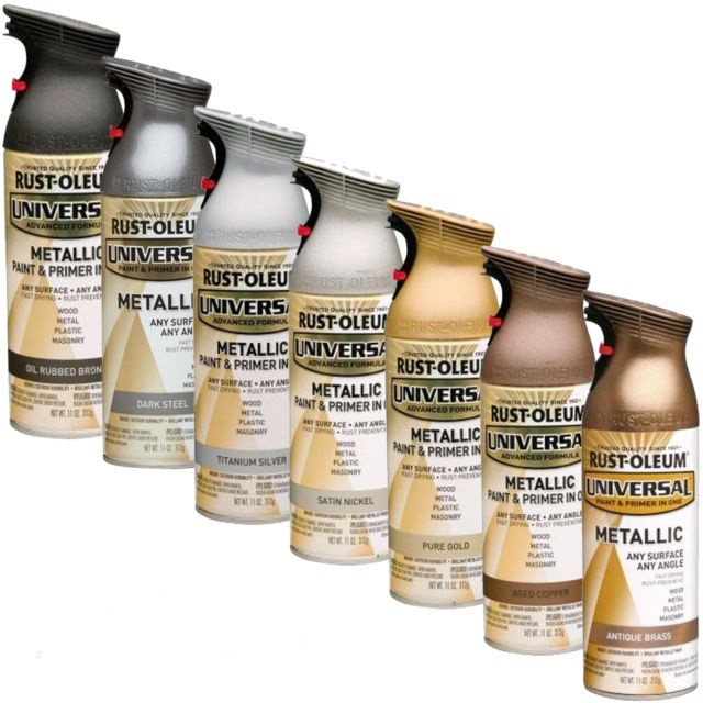 Rust-Oleum Universal Metallic Spray Paint in Antique Brass, 312 G Aerosol