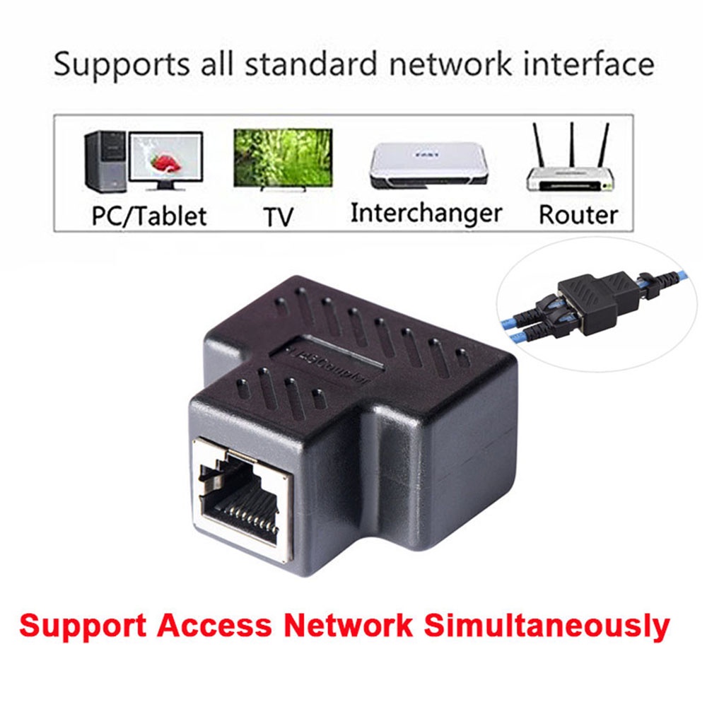 [Ready Stock] 2 pcs Rj45 connector adapter for Lan Ethernet ...