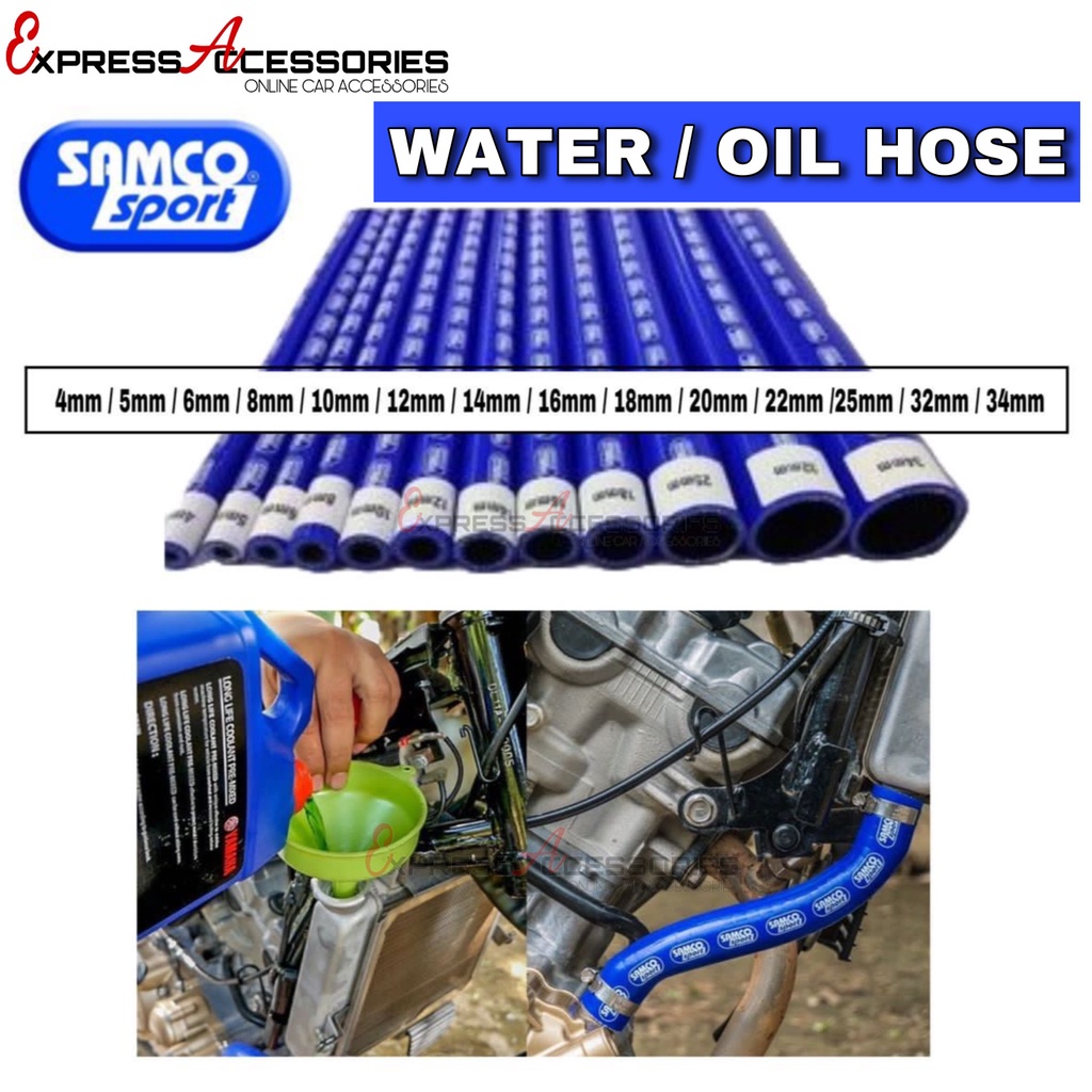High Quality Samco Silicone WATER/OIL 1 Meter Hose 4mm34mm Car Engine Radiator Vacuum Hose