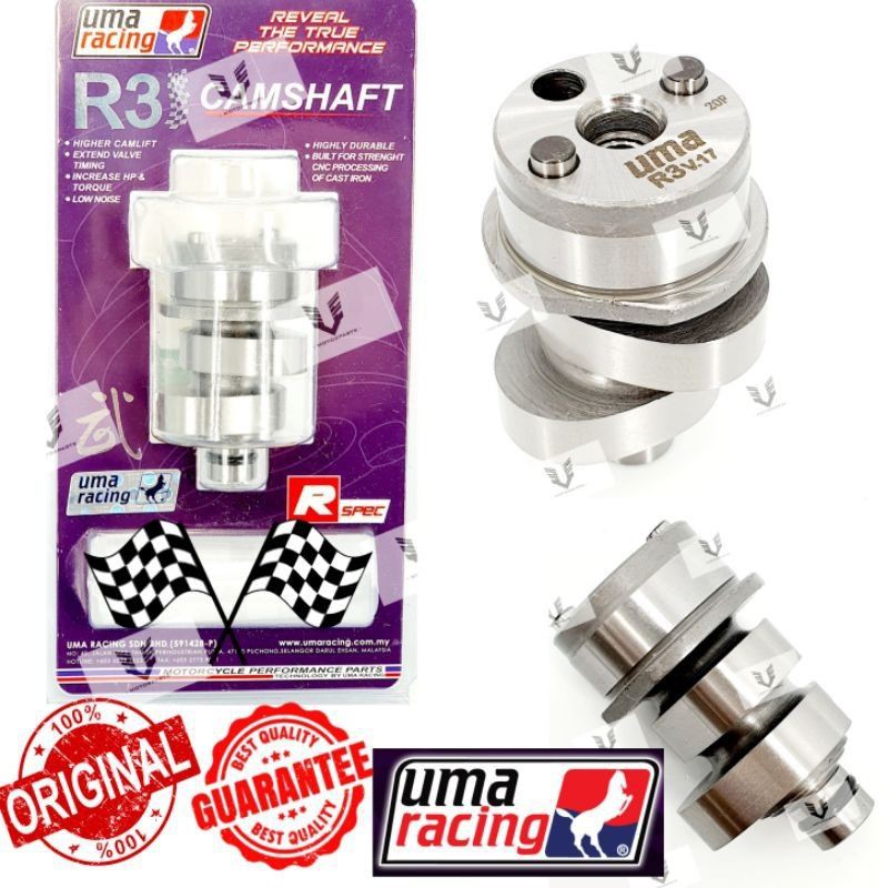 100% ORI UMA RACING HIGH CAM LC135/Y15ZR HIGH CAM UMA RACING S1/R1/R3 ...