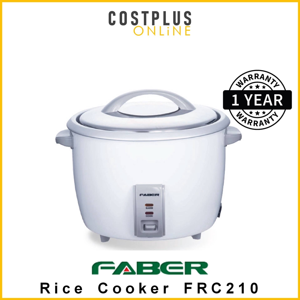 Faber FRC210 Rice Cooker 1L With Keep Warm + Stainless Steel Lid FRC ...