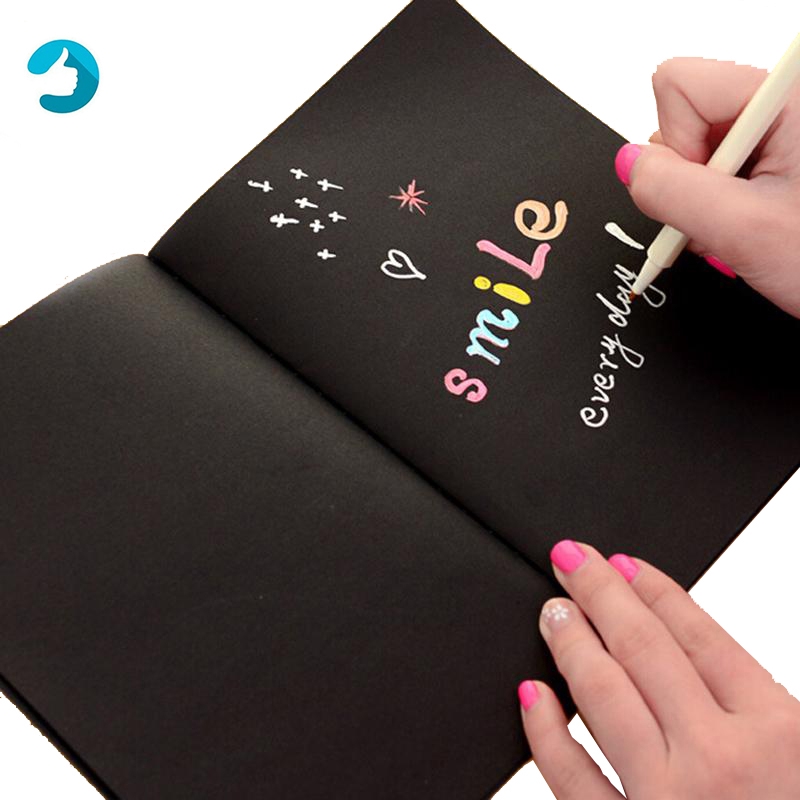 painting on black paper ☆ 3 ideas for your sketchbook 