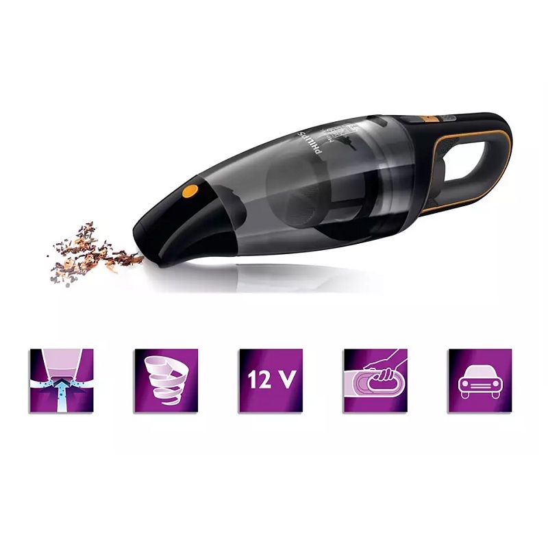 Philips FC6149/61 Mini Vac Handheld vacuum cleaner 12V 22W 0.5L Shopee Malaysia
