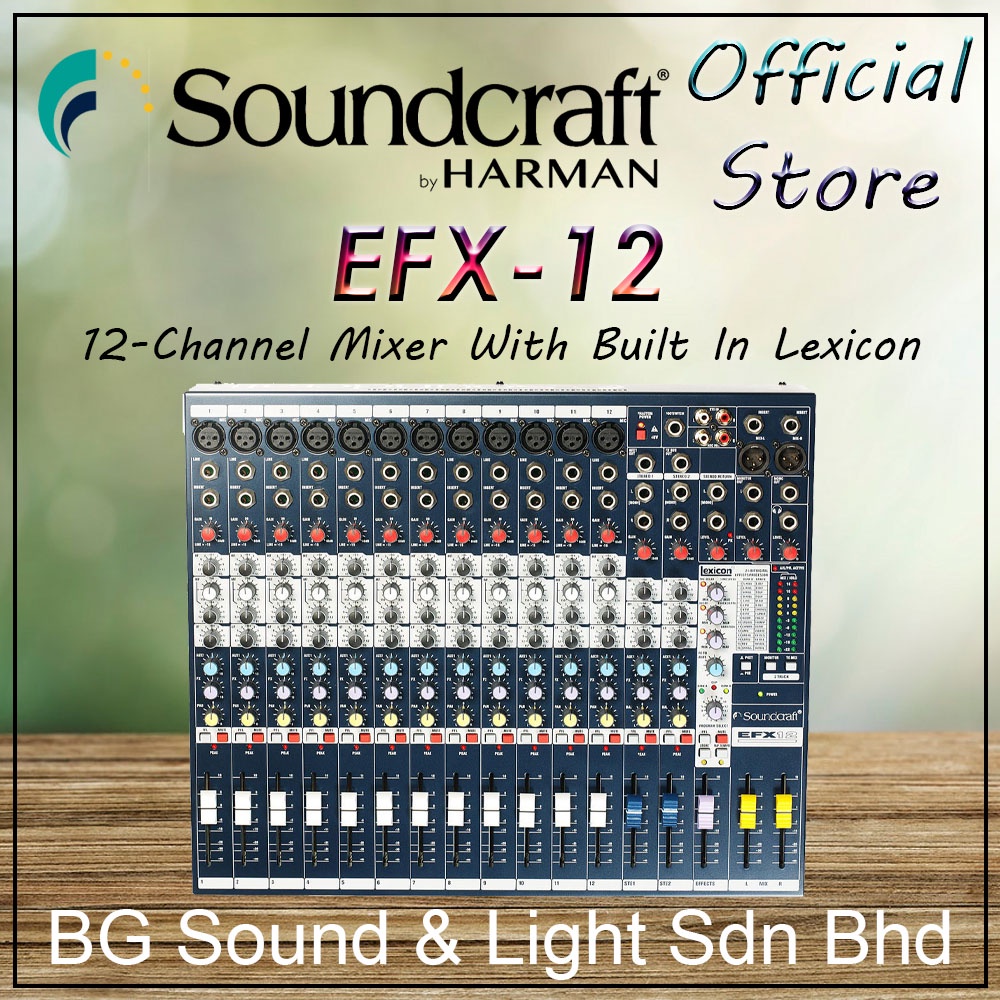 Soundcraft EFX12 12channel Mixer with Effects ( EFX12 ) Shopee Malaysia