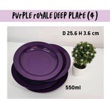 TUPPERWARE Purple Royale Deep Plate (1) 550ml | Shopee Malaysia