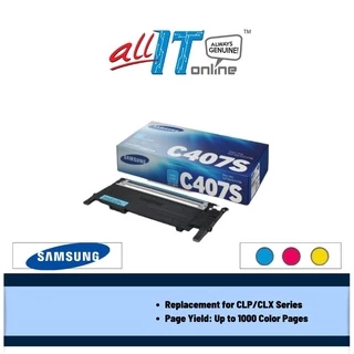 Samsung CLT-C407S/CLT-M407S/CLT-Y407S Toner Cartridge (Cyan/Magenta/Yellow)