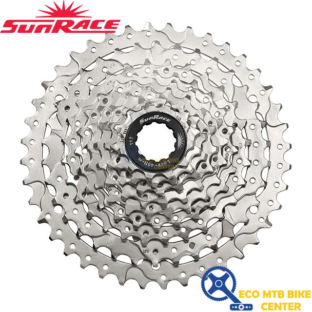 Cassetta SunRace CSM990 9 Velocità 11-40 Denti | Per MTB, Nera, Leggera In Alluminio