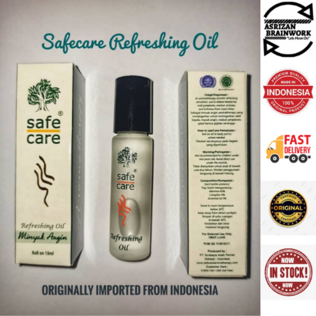 [Original Direct Imported Indonesia] Safecare Refreshing Oil 10ml