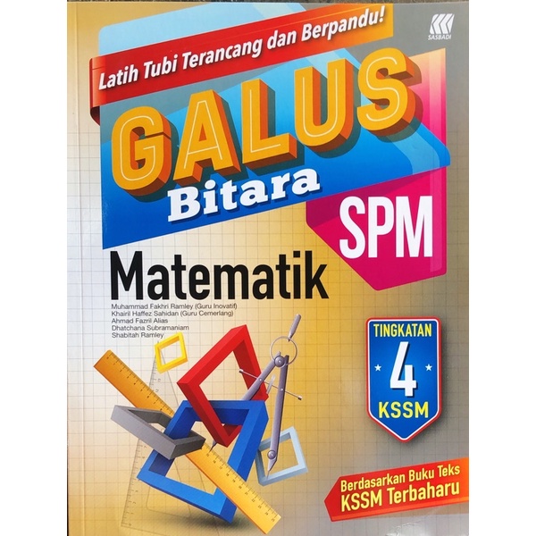 [KOH] GALUS KSSM UASA / SPM MATEMATIK FORM 1 • 2 • 3 • 4 •5 / TINGKATAN ...