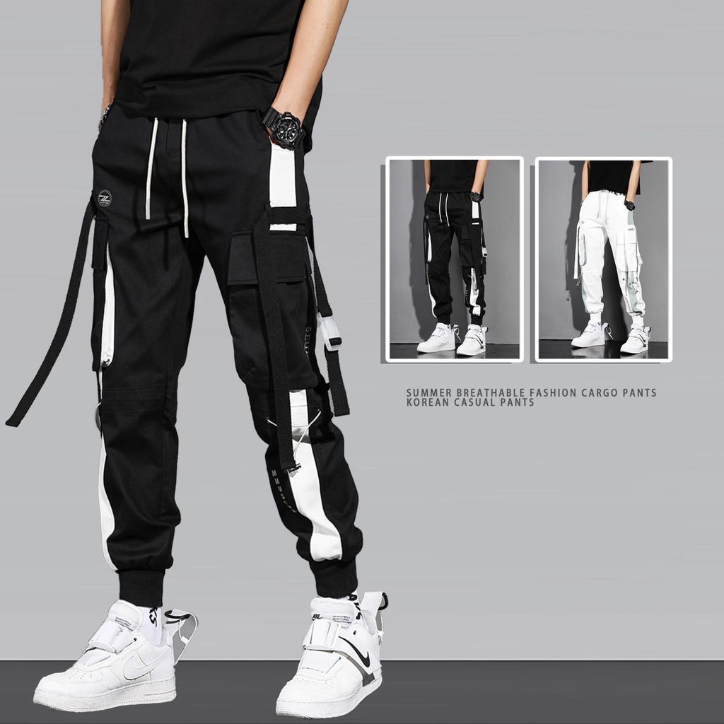 💥MOLLGE💥Summer Thin Fashion Casual Breathable Work Pants Men Multi ...