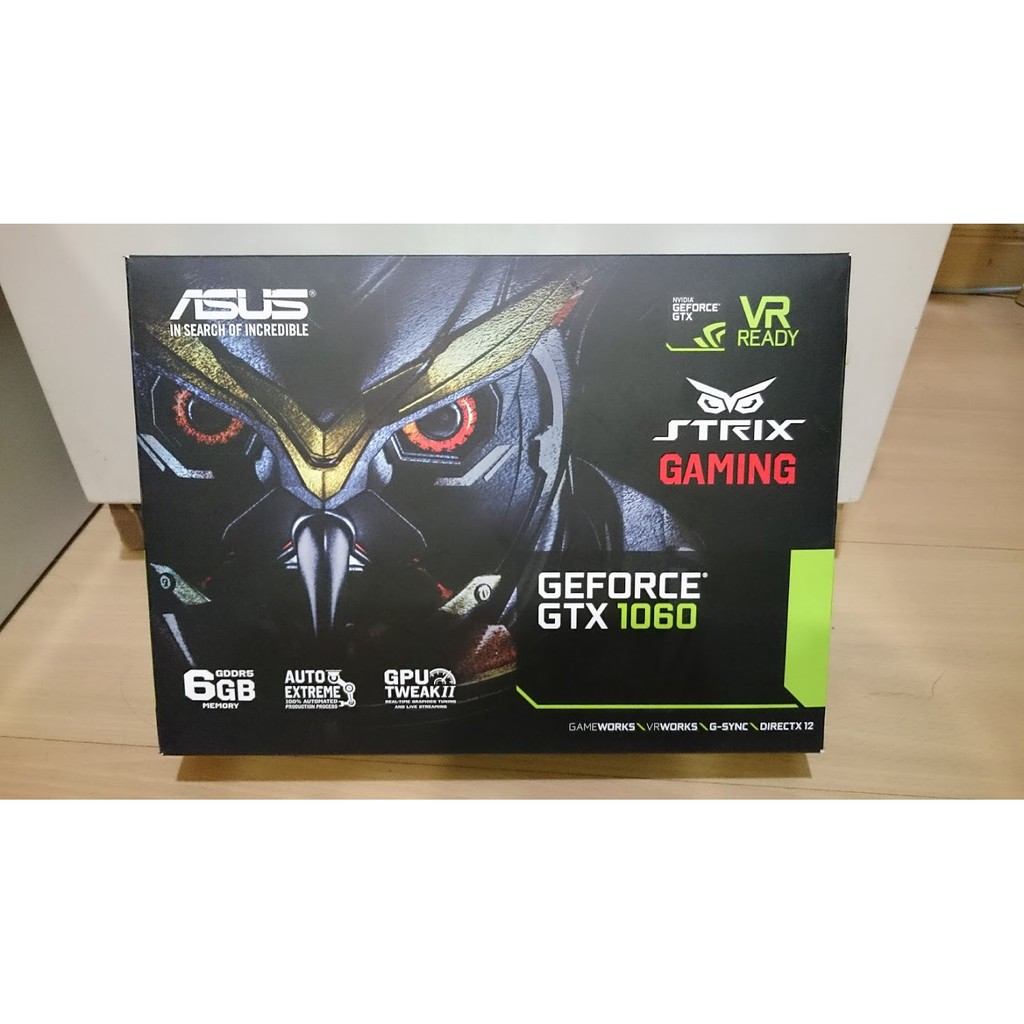 Asus Strix GTX 1060 6GB DDR5 OC Edition STRIX-GTX1060-DC2O6G