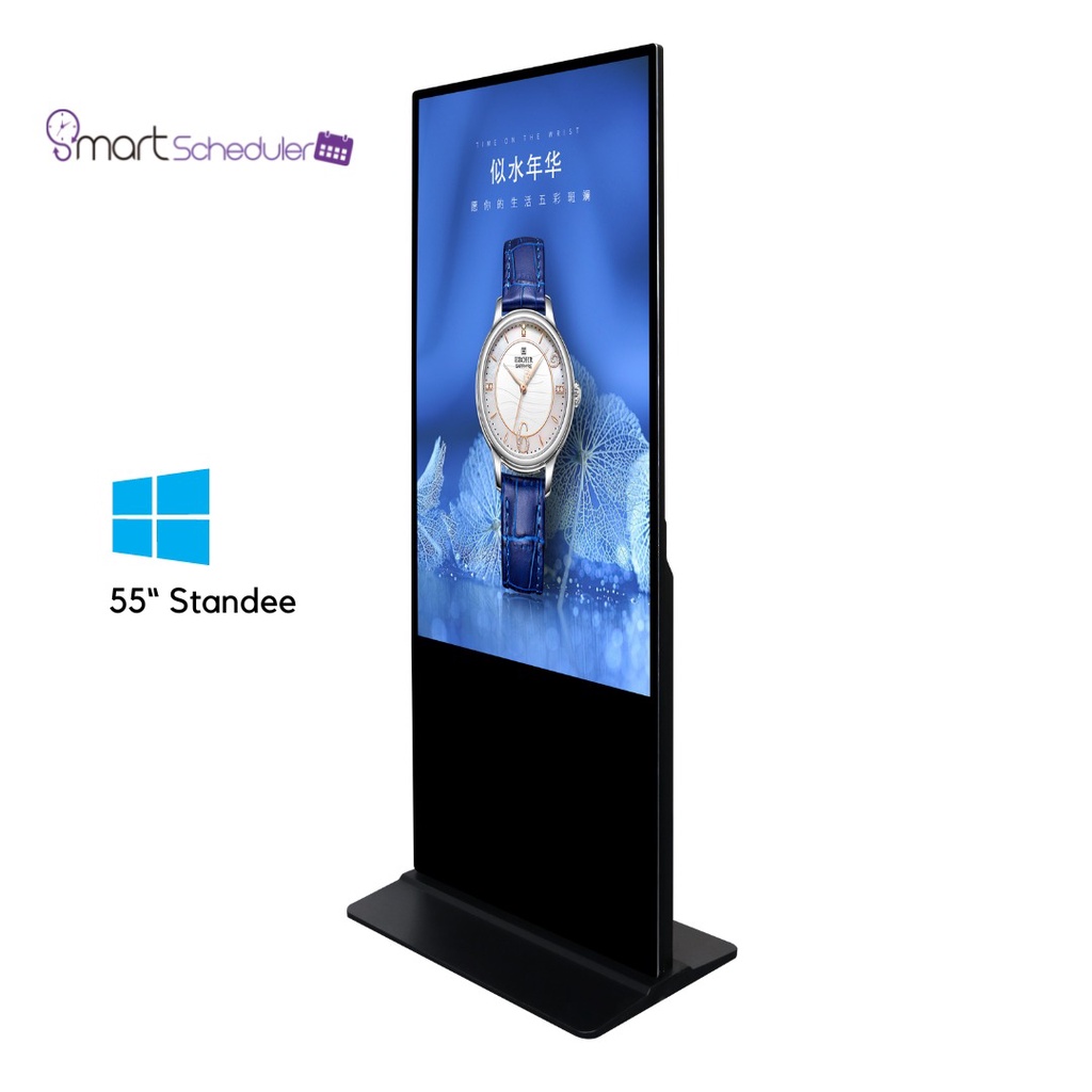 55" Windows Digital Signage Standee free Windows software, able to remote control the digital