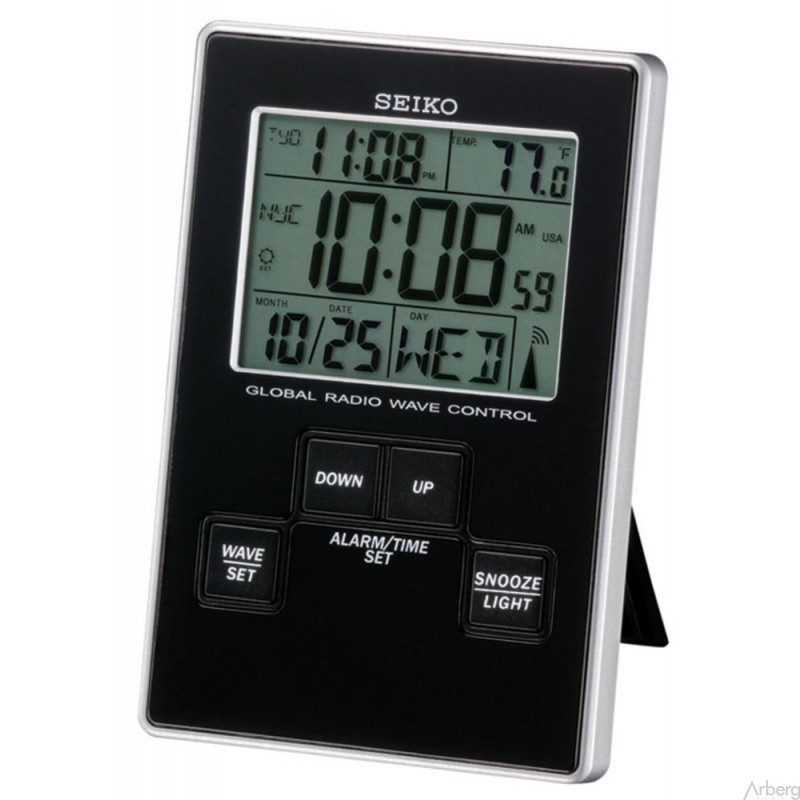 (Special Price) Seiko authentic QHR018K Radio Controlled Travel Alarm